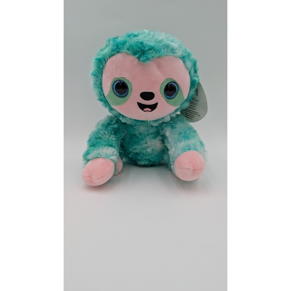 Spark Create Imagine Sloth Bright Eye Plush Fuzzy Mint Green Stuffed Animal 9”